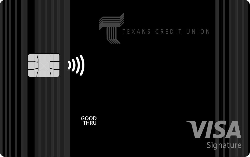 Texans Visa Cash Rewards contactless credit card