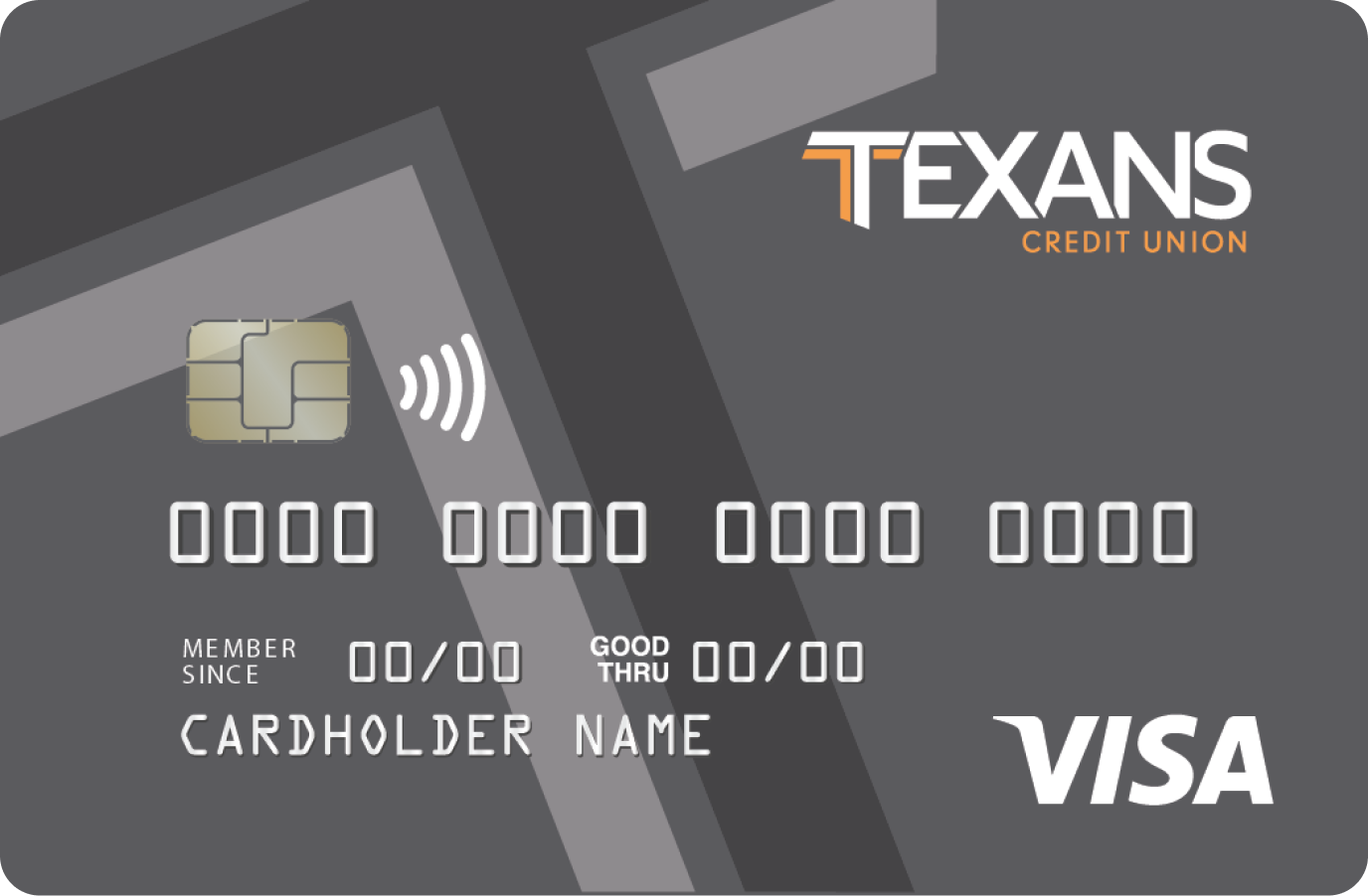 Texans Visa Rate Advantage contactless credit card