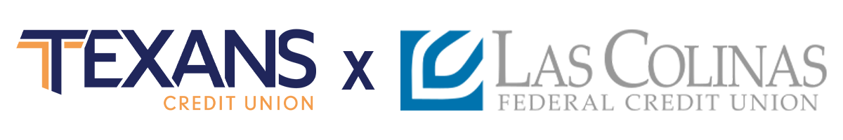 Texans Credit Union x Las Colinas Federal Credit Union logo